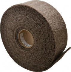 3M - 30' Long x 4" Wide Nonwoven Roll - Medium Grade, Tan, Aluminum Oxide - Apex Tool & Supply