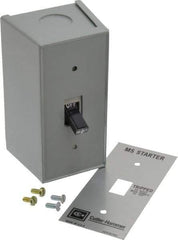 Eaton Cutler-Hammer - 2 Poles, 0.4 to 16 Amp, NEMA, Enclosed Toggle Manual Motor Starter - 60.5mm Wide x 71.9mm Deep x 105.7mm High, 1 hp at 120/240 V, 1 hp at 277 V & 1/4 hp at 32 V, CSA Certified, NEMA 1, UL Listed - Apex Tool & Supply