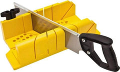 Stanley - 22.5°, 45°, 60°, 90° Miter Saw Miter Box & Saw - 4-1/4" Box Width x 18-1/4" Box Length - Apex Tool & Supply