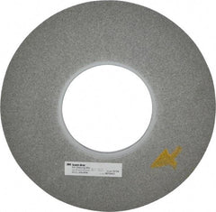 3M - 12" Diam, 1/2" Face Width, 5" Center Hole, Fine Grade, Silicon Carbide Deburring Wheel - Convolute, Hard Density 8 Grade, 3,000 RPM - Apex Tool & Supply