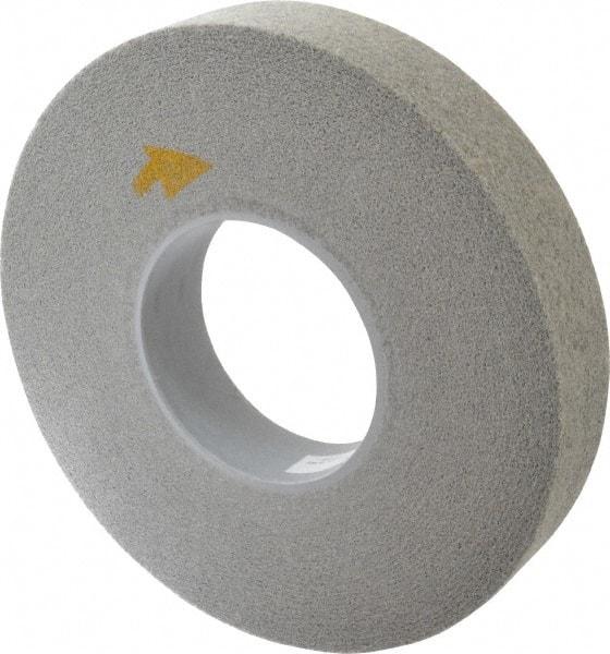 3M - 12" Diam, 2" Face Width, 5" Center Hole, Medium Grade, Aluminum Oxide Deburring Wheel - Convolute, Hard Density 8 Grade, 3,000 RPM - Apex Tool & Supply