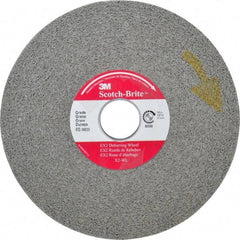 3M - 6" Diam, 1" Face Width, 1" Center Hole, Medium Grade, Silicon Carbide Deburring Wheel - Convolute, Hard Density 8 Grade, 6,000 RPM - Apex Tool & Supply