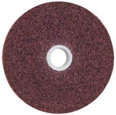 3M - 6" Diam, 1" Face Width, 1" Center Hole, Medium Grade, Aluminum Oxide Deburring Wheel - Convolute, Soft Density 4 Grade, 6,000 RPM - Apex Tool & Supply
