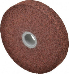 3M - 6" Diam, 1" Face Width, 1" Center Hole, Medium Grade, Aluminum Oxide Deburring Wheel - Convolute, Hard Density 6 Grade, 6,000 RPM - Apex Tool & Supply