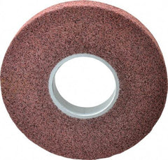 3M - 8" Diam, 1" Face Width, 3" Center Hole, Medium Grade, Aluminum Oxide Deburring Wheel - Convolute, Medium Density 5 Grade, 4,500 RPM - Apex Tool & Supply