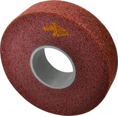 3M - 8" Diam, 2" Face Width, 3" Center Hole, Coarse Grade, Aluminum Oxide Deburring Wheel - Convolute, Soft Density 4 Grade, 4,500 RPM - Apex Tool & Supply