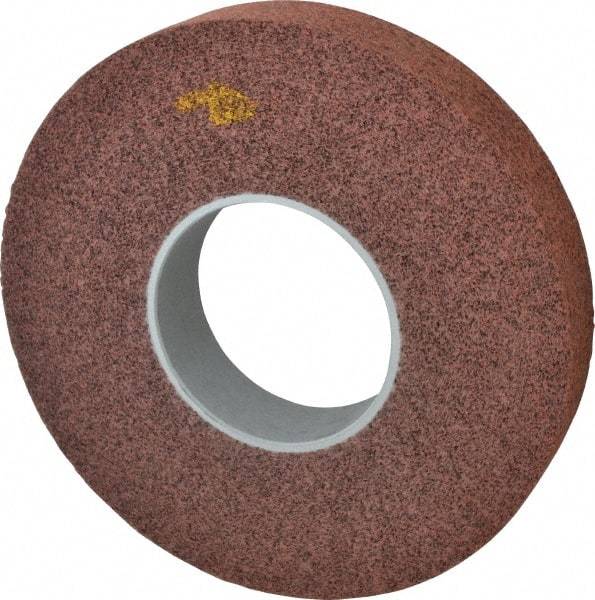 3M - 12" Diam, 2" Face Width, 5" Center Hole, Medium Grade, Aluminum Oxide Deburring Wheel - Convolute, Medium Density 5 Grade, 3,000 RPM - Apex Tool & Supply