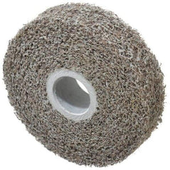 3M - 4" Diam, 1" Face Width, 1" Center Hole, Fine Grade, Silicon Carbide Deburring Wheel - Convolute, Soft Density 2 Grade, 9,000 RPM - Apex Tool & Supply