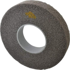 3M - 12" Diam, 2" Face Width, 5" Center Hole, Fine Grade, Silicon Carbide Deburring Wheel - Convolute, Soft Density 2 Grade, 3,000 RPM - Apex Tool & Supply