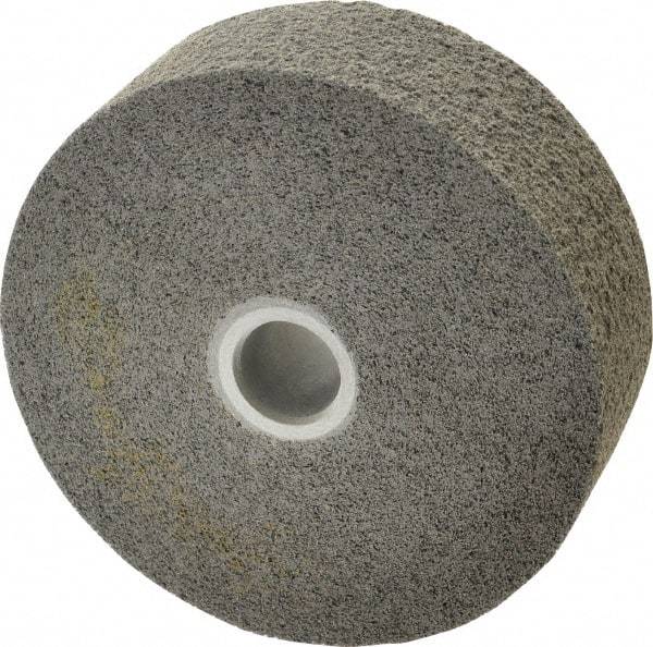 3M - 6" Diam, 2" Face Width, 1" Center Hole, Fine Grade, Silicon Carbide Deburring Wheel - Convolute, Hard Density 8 Grade, 6,000 RPM - Apex Tool & Supply