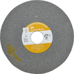 3M - 6" Diam, 1/2" Face Width, 1" Center Hole, Fine Grade, Silicon Carbide Deburring Wheel - Convolute, Soft Density 6 Grade, 6,000 RPM - Apex Tool & Supply