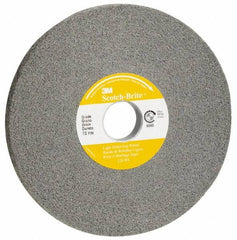 3M - 14" Diam, 2" Face Width, 8" Center Hole, Fine Grade, Silicon Carbide Deburring Wheel - Convolute, Hard Density 8 Grade, 2,550 RPM - Apex Tool & Supply