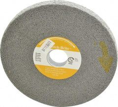 3M - 6" Diam, 1/2" Face Width, 1" Center Hole, Fine Grade, Silicon Carbide Deburring Wheel - Convolute, Hard Density 7 Grade, 6,000 RPM - Apex Tool & Supply