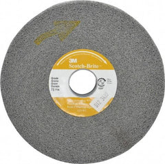 3M - 6" Diam, 1" Face Width, 1" Center Hole, Fine Grade, Silicon Carbide Deburring Wheel - Convolute, Hard Density 7 Grade, 6,000 RPM - Apex Tool & Supply