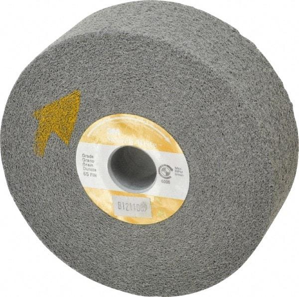 3M - 6" Diam, 2" Face Width, 1" Center Hole, Fine Grade, Silicon Carbide Deburring Wheel - Convolute, Soft Density 6 Grade, 6,000 RPM - Apex Tool & Supply
