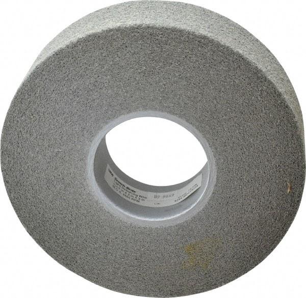3M - 8" Diam, 2" Face Width, 3" Center Hole, Fine Grade, Silicon Carbide Deburring Wheel - Convolute, Hard Density 7 Grade, 4,500 RPM - Apex Tool & Supply