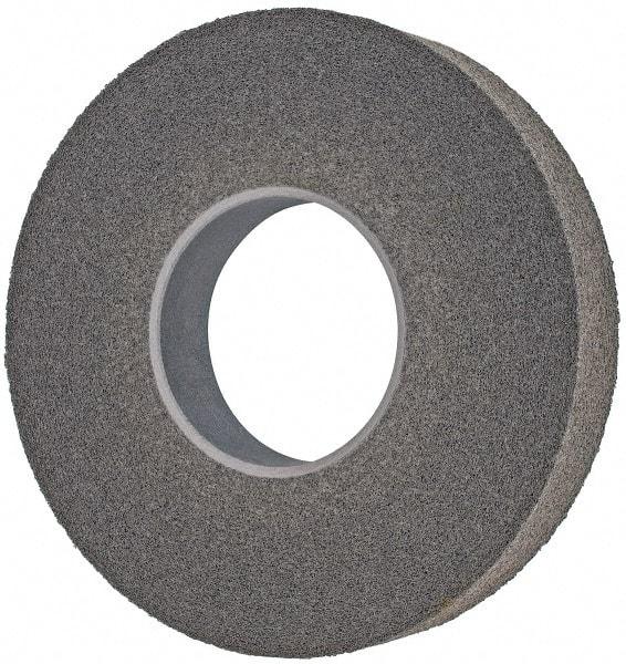 3M - 12" Diam, 2" Face Width, 5" Center Hole, Fine Grade, Silicon Carbide Deburring Wheel - Convolute, Soft Density 6 Grade, 3,000 RPM - Apex Tool & Supply