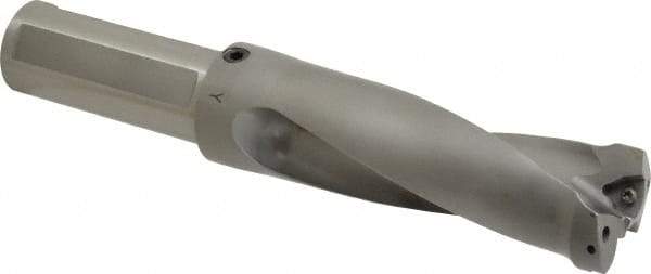 Kennametal - 4.7" Max Drill Depth, 2.5xD, 47.6mm Diam, Indexable Insert Drill - 2 Inserts, 1-1/2" Shank Diam, Straight Shank - Apex Tool & Supply