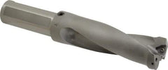 Kennametal - 4.7" Max Drill Depth, 2.5xD, 47.6mm Diam, Indexable Insert Drill - 2 Inserts, 1-1/2" Shank Diam, Straight Shank - Apex Tool & Supply