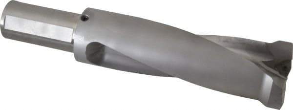 Kennametal - 206.5mm Max Drill Depth, 2.5xD, 82.6mm Diam, Indexable Insert Drill - 2 Inserts, 2" Shank Diam, Straight Shank - Apex Tool & Supply
