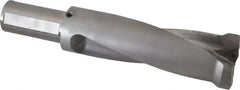 Kennametal - 206.5mm Max Drill Depth, 2.5xD, 82.6mm Diam, Indexable Insert Drill - 2 Inserts, 2" Shank Diam, Straight Shank - Apex Tool & Supply