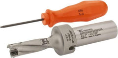 Kennametal - 38.1mm Max Drill Depth, 3xD, 12.7mm Diam, Indexable Insert Drill - 2 Inserts, 3/4" Shank Diam, Flange Shank - Apex Tool & Supply