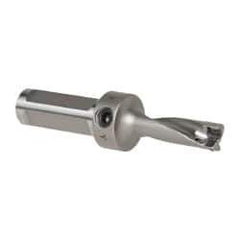 Kennametal - 1-19/32" Max Drill Depth, 3xD, 0.5311" Diam, Indexable Insert Drill - 2 Inserts, 3/4" Shank Diam, Flange Shank - Apex Tool & Supply