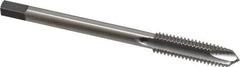 Reiff & Nestor - 3/8-16 UNC 3 Flute H3 Bright Finish High Speed Steel Spiral Point Extension Tap - Plug Chamfer, 4" OAL, 3B Class of Fit - Apex Tool & Supply
