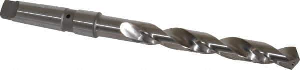 Value Collection - 25/32", 3MT 118° Point Cobalt Taper Shank Drill Bit - Bright Finish, 6-3/8" Flute Length, 11" OAL, Spiral Flute, Through Coolant - Apex Tool & Supply