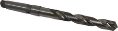 Value Collection - 1-1/8", 4MT 118° Point Cobalt Taper Shank Drill Bit - Bright Finish, 7-3/4" Flute Length, 13-3/8" OAL, Spiral Flute, Through Coolant - Apex Tool & Supply