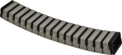 KabelSchlepp - 1 Ft. Long, Stainless Steel, Enclosed Cable and Hose Carrier - 1.77 Inch Inside Width x 0.98 Inch Inside Height, 2.44 Inch  Outside Width x 1-1/2 Inch Outside Height, 2.56 Inch Bend Radius - Apex Tool & Supply
