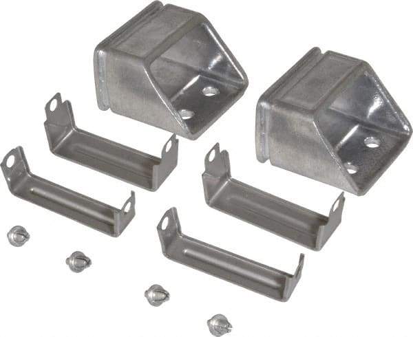 KabelSchlepp - 2.17 Inch Outside Width x 1.42 Inch Outside Height, Cable and Hose Carrier Stainless Steel Tube Mounting Bracket Set - 2.56 Inch Bend Radius, 1.77 Inch Inside Width x 0.98 Inch Inside Height - Apex Tool & Supply