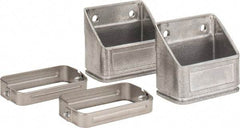 KabelSchlepp - 3.35 Inch Outside Width x 1.97 Inch Outside Height, Cable and Hose Carrier Stainless Steel Tube Mounting Bracket Set - 3.98 Inch Bend Radius, 2.87 Inch Inside Width x 1-1/2 Inch Inside Height - Apex Tool & Supply