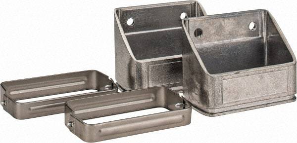 KabelSchlepp - 4.61 Inch Outside Width x 2.6 Inch Outside Height, Cable and Hose Carrier Stainless Steel Tube Mounting Bracket Set - 5.51 Inch Bend Radius, 4.01 Inch Inside Width x 2.05 Inch Inside Height - Apex Tool & Supply
