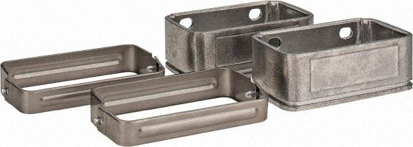 KabelSchlepp - 4.57 Inch Outside Width x 2.68 Inch Outside Height, Cable and Hose Carrier Stainless Steel Tube Mounting Bracket Set - 5.51 Inch Bend Radius, 4.01 Inch Inside Width x 2.05 Inch Inside Height - Apex Tool & Supply