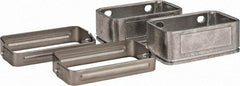 KabelSchlepp - 4.57 Inch Outside Width x 2.68 Inch Outside Height, Cable and Hose Carrier Stainless Steel Tube Mounting Bracket Set - 5.51 Inch Bend Radius, 4.01 Inch Inside Width x 2.05 Inch Inside Height - Apex Tool & Supply
