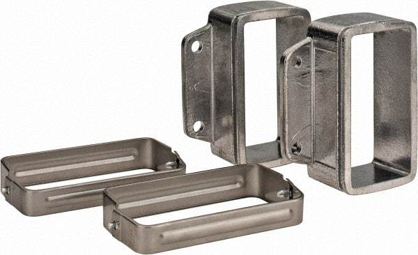 KabelSchlepp - 4.57 Inch Outside Width x 4.33 Inch Outside Height, Cable and Hose Carrier Stainless Steel Tube Mounting Bracket Set - 5.51 Inch Bend Radius, 4.01 Inch Inside Width x 2.05 Inch Inside Height - Apex Tool & Supply