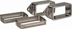 KabelSchlepp - 4.57 Inch Outside Width x 2.52 Inch Outside Height, Cable and Hose Carrier Stainless Steel Tube Mounting Bracket Set - 5.51 Inch Bend Radius, 4.01 Inch Inside Width x 2.05 Inch Inside Height - Apex Tool & Supply