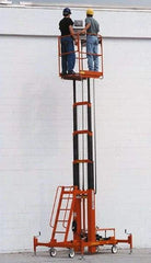 Ballymore - 500 lbs. Load Capacity Two Person Lift - 25 Ft. Working Height, 6.33 Ft. Min Height, 19.25 Ft. Max Height, 120V/60HZ/1PHAC - Apex Tool & Supply