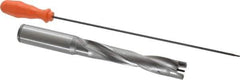 Kennametal - 22.23 to 22.73mm Diam, 5xD, 120mm Max Depth, 1" Shank Diam, 148.38mm Flute, 228.6mm OAL, Replaceable Tip Drill - KSEM0875 Insert, 4 Seat Size, Series KSEM - Apex Tool & Supply