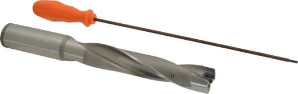 Kennametal - 29.37 to 29.87mm Diam, 5xD, 150mm Max Depth, 1-1/4" Shank Diam, 186.48mm Flute, 273.05mm OAL, Replaceable Tip Drill - KSEM1156 Insert, 7 Seat Size, Series KSEM - Apex Tool & Supply