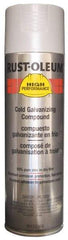 Rust-Oleum - Silver, Galvanizing Spray Paint - 14 Sq Ft per Can, 20 oz Container, Use on Rust Proof Paint - Apex Tool & Supply