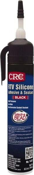 CRC - 8 oz Tube Black RTV Silicone Gasket Sealant - -30 to 450°F Operating Temp, 24 hr Full Cure Time - Apex Tool & Supply