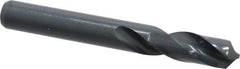 Interstate - 12.5mm 118° Spiral Flute High Speed Steel Screw Machine Drill Bit - Oxide Finish, Right Hand Cut, 51mm Flute Length, 102mm OAL, Standard Point, Straight Shank - Apex Tool & Supply