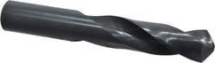 Interstate - 25mm 118° Spiral Flute High Speed Steel Screw Machine Drill Bit - Oxide Finish, Right Hand Cut, 75mm Flute Length, 151mm OAL, Standard Point, Straight Shank - Apex Tool & Supply