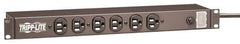 Tripp-Lite - 14 Outlets, 120 Volts, 15 Amps, 15' Cord, Power Outlet Strip - Rack Mount, 5-15P NEMA Configuration, 17-1/2" Strip, UL1449 3rd Edition - Apex Tool & Supply