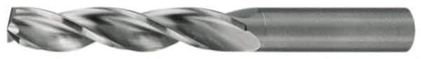 Walter-Titex - 12.2mm 150° Solid Carbide Jobber Drill - Bright Finish, Right Hand Cut, Spiral Flute, Straight Shank, 4-1/32" OAL, Standard Point - Apex Tool & Supply