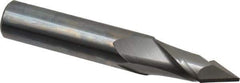 Melin Tool - 7/16" Diam, 1" LOC, 2 Flute, 60° Point Angle, Solid Carbide Drill Mill - Uncoated, 2-3/4" OAL, 7/16" Shank Diam - Apex Tool & Supply