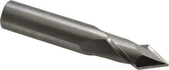 Melin Tool - 5/8" Diam, 1-1/4" LOC, 2 Flute, 60° Point Angle, Solid Carbide Drill Mill - Uncoated, 3-1/2" OAL, 5/8" Shank Diam - Apex Tool & Supply