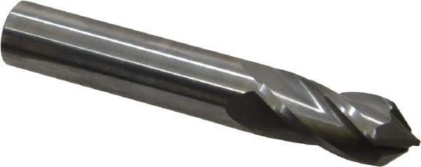 Melin Tool - 7/16" Diam, 1" LOC, 4 Flute, 90° Point Angle, Solid Carbide Drill Mill - Uncoated, 2-3/4" OAL, 7/16" Shank Diam - Apex Tool & Supply
